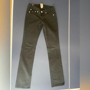 Women’s size 26, true religion. Low rise navy blue pants